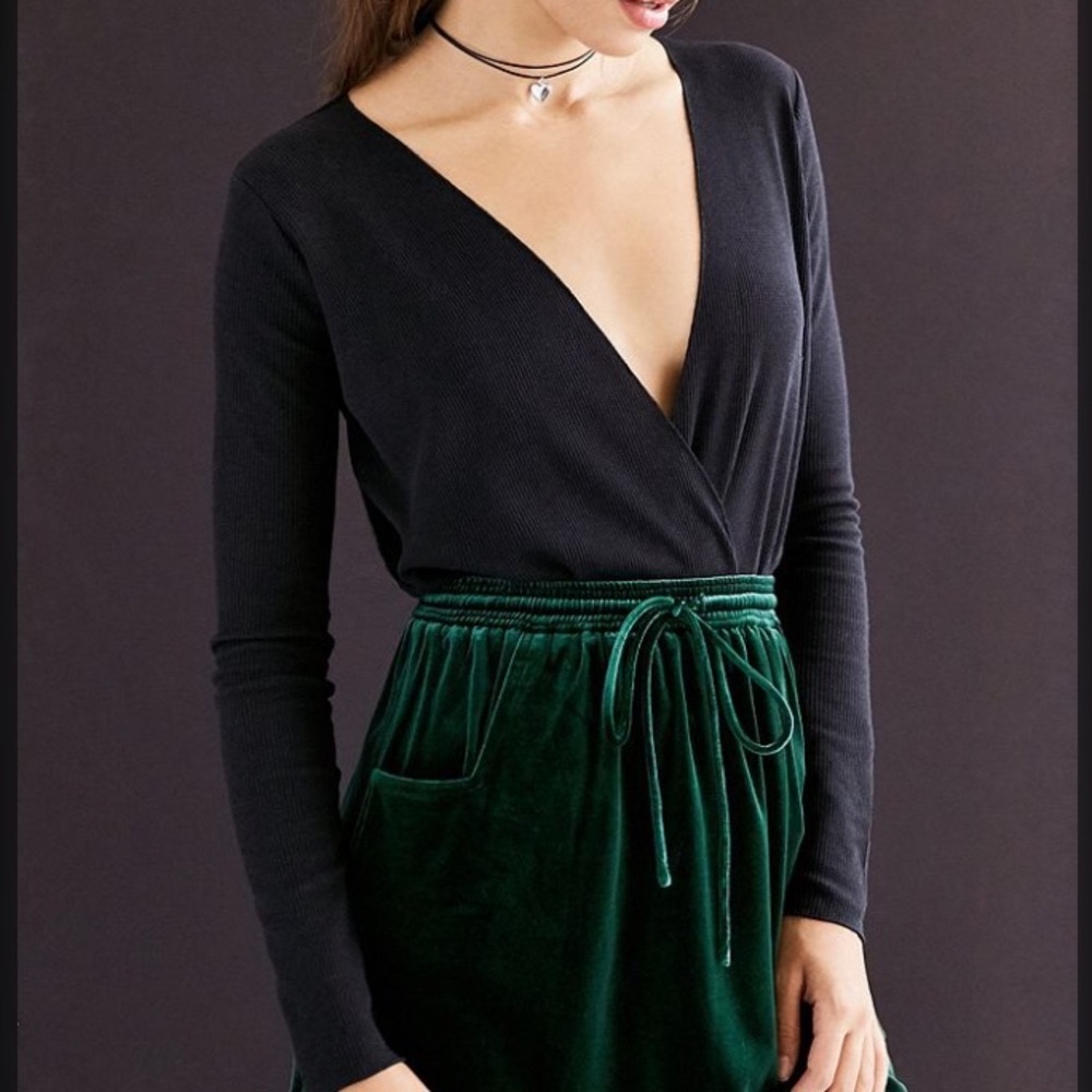 Urban outfitters black thermal long sleeve